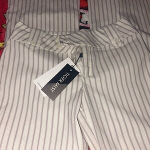 Tiger Mist Pinstripe Straight Leg Jeans